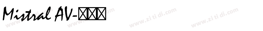 Mistral AV字体转换